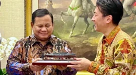 Presiden RI Prabowo Subianto saat menerima Menteri Pertahanan (Menhan) Jepang H.E. Koizumi Shinjiro di Kediaman Presiden, Kertanegara, Jakarta, Kamis (12/6/2026).(Foto: Dok. Kementerian Pertahanan) 