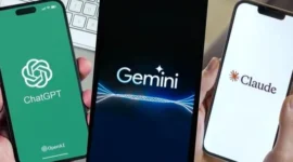 Ilustrasi model AI buatan OpenAI (ChatGPT), Google (Gemini), dan Anthropic (Claude).(Foto: Ist via scalevise) 