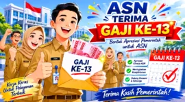 Gaji ke-13 ASN dan Pensiunan Mulai Cair Hari Ini (Foto: AI)
