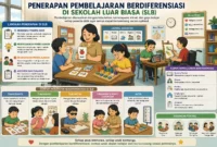 Ilustrasi penerapan pembelajaran berdiferensiasi di slb (Foto: AI)