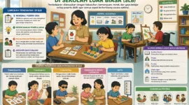 Ilustrasi penerapan pembelajaran berdiferensiasi di slb (Foto: AI)