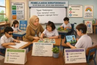 Ilustrasi model pembelajaran berdiferensiasi (Foto: AI)