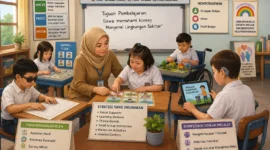 Ilustrasi model pembelajaran berdiferensiasi (Foto: AI)