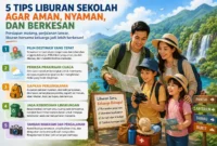 Ilustrasi Tips Liburan Sekolah agar Aman, Nyaman, dan Semakin Berkesan ( Foto: AI)