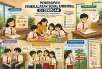 Ilustrasi Pembelajaran sosial-emosional di sekolah (Foto: Gambar AI)