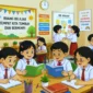 Ilustrasi ruang belajar peserta didik (Foto: AI)