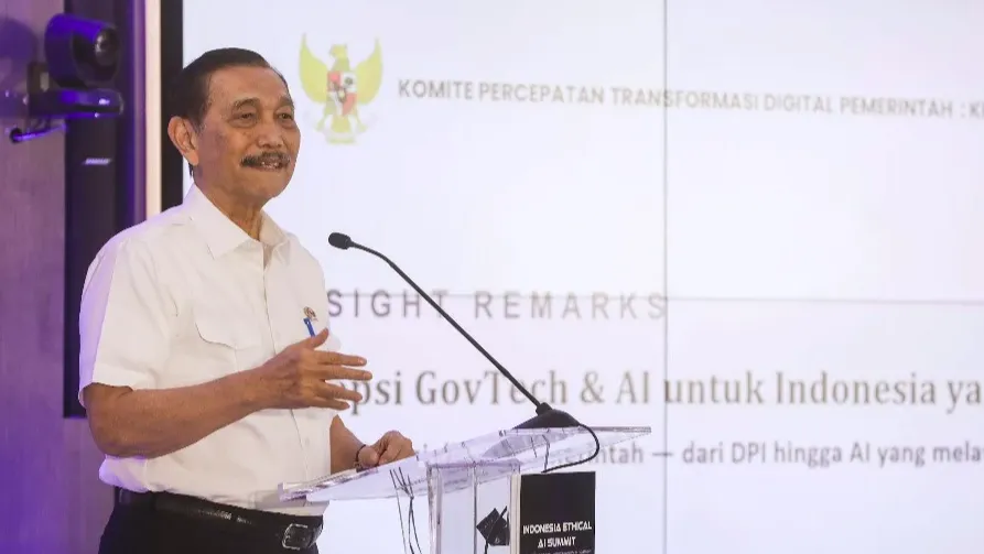Ketua Komite Percepatan Transformasi Digital Pemerintah, Luhut Binsar Pandjaitan. (Foto: Arief Hermawan P/Bisnis)