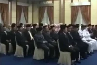 Suasan Pejabat Yang Mulai Berdatangan Untuk Dilantik. (Foto: Ist)