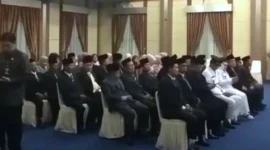 Suasan Pejabat Yang Mulai Berdatangan Untuk Dilantik. (Foto: Ist)