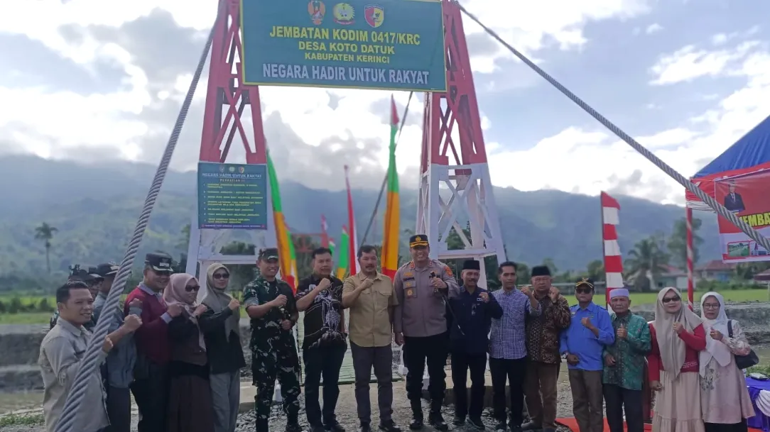 Jembatan Perintis Garuda Resmi Beroperasi (Foto: Desi Hermila/RRI)