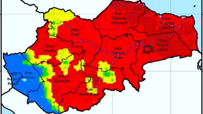 Pantauan Titik Hotspot oleh BMKG (Foto: Ist)
