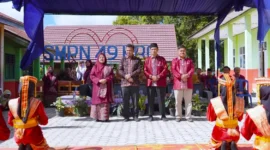 Pelepasan Siswa Kelas IX SMP Negeri 49 Kerinci Angkatan - 14. (Foto:  Asep Sanjaya/RRI)