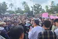 Massa Aksi di DPRD Jambi (Foto: Ist)