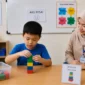 Ilustrasi. Aktivitas susun balok di kelas (Foto: AI)