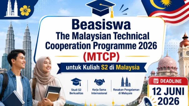 Ilustrasi Beasiswa S2 MTCP Malaysia 2026
(Foto: scholarsofficial/AI)