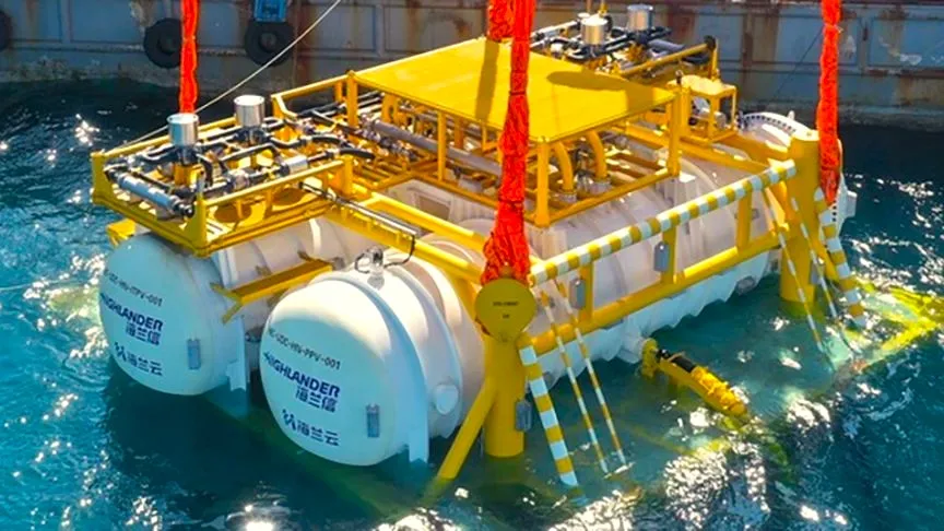 Pusat Data AI Bawah Laut Pertama Berbasis Energi Angin Lepas Pantai  (Foto: China Daily China)