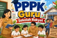 Ilustrasi. guru sekolah rakyat (Foto: chatgpt AI)