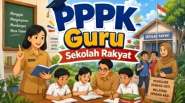 Ilustrasi. guru sekolah rakyat (Foto: chatgpt AI)