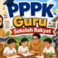 Ilustrasi. guru sekolah rakyat (Foto: chatgpt AI)