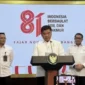 Kemensetneg mengumumkan logo resmi peringatan Hari Ulang Tahun (HUT) ke-81 RI, Senin (29/6/2026). Pemenangnya yakni logo buatan Fajar Novario asal Padang. (Eva Safitri/detik)