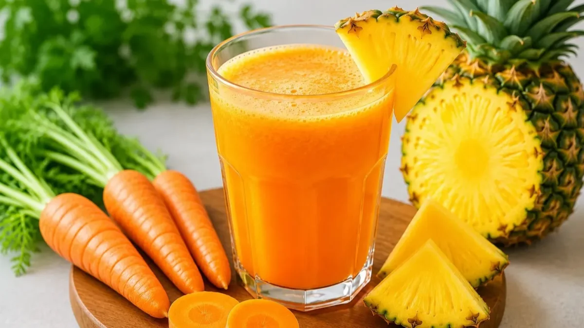 jus wortel campur nanas (Foto: AI)