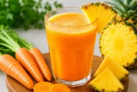 jus wortel campur nanas (Foto: AI)