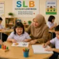 Ilustrasi Kelas inklusif yang penuh keceriaan (Foto: AI)