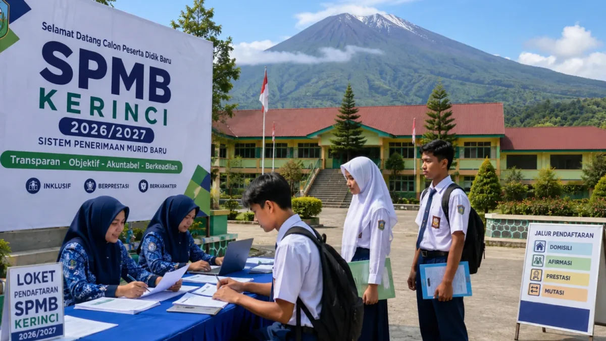 Ilustrasi pendaftaran spmb (Foto: AI)