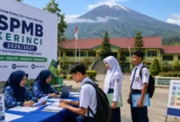 Ilustrasi pendaftaran spmb (Foto: AI)