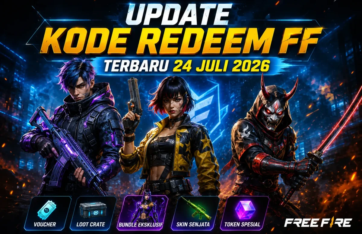 Update Kode Redeem FF Terbaru 24 Juli 2026, Gratis. (Foto: Garena)