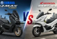 Ilustrasi Yamaha NMAX vs Honda PCX