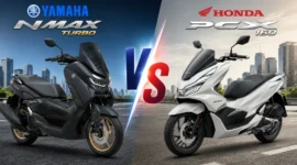Ilustrasi Yamaha NMAX vs Honda PCX