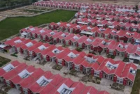 Foto udara rumah subsidi yang telah selesai dibangun di Kragilan, Kabupaten Serang, Banten, (Foto: Putra M. Akbar/Antara Foto)