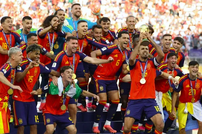 Fakta Unik Kemenangan Spanyol di Final Piala Dunia 2026 (Foto: Akun X FIFA)