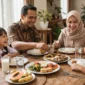 Ilustrasi makanan bergizi seimbang (Foto: AI)