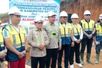 Peletakan Batu pertama Gedung Rumah Sakit Kerinci (Foto: Asep Sanjaya/RRI)