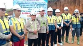 Peletakan Batu pertama Gedung Rumah Sakit Kerinci (Foto: Asep Sanjaya/RRI)