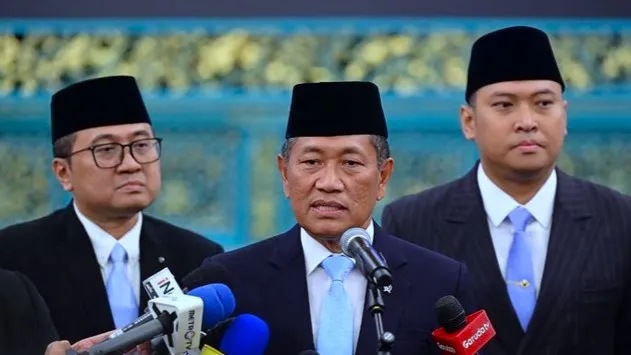 Gubernur Universitas Republik Indonesia (URI) Donny Ermawan, dan Wakil Gubernur URI Yos Sunitiyoso. (Foto: Dok. Biro Sekretariat Presiden)